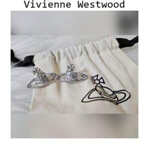 Vivienne Westwood Small Orb Necklace Rhinestone Gold
